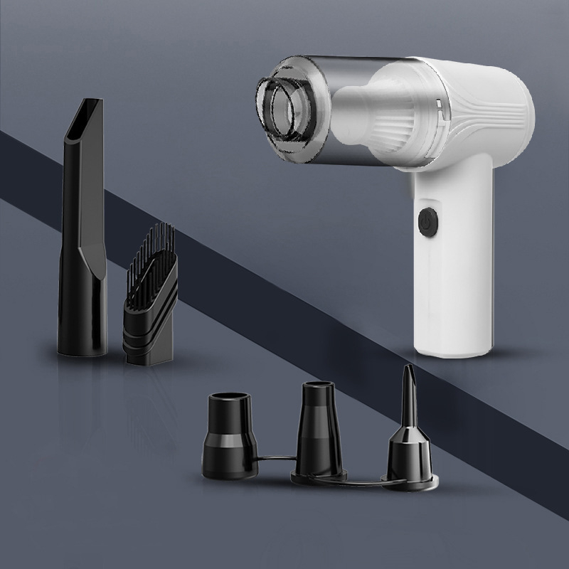 Ručni bežični usisavač za automobil, napajan baterijom, 120 W, usisna snaga 20000 Pa, za auto i dom