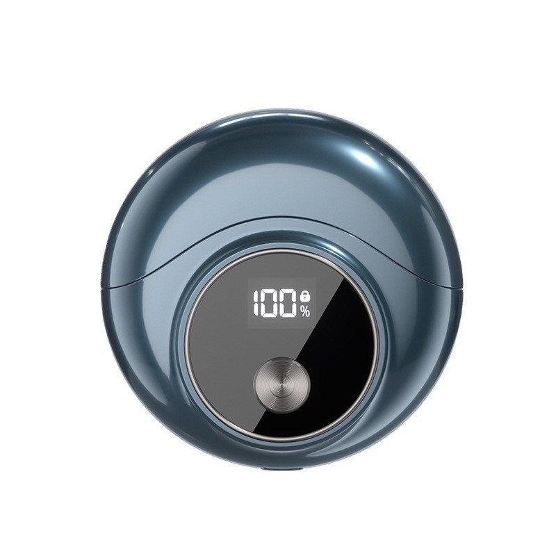 Električni brijač za muškarce, putni model, rotativna glava s dvije oštrice, mokro i suho brijanje, ugrađena baterija 500–800 mAh, vrijeme rada 40–60 minuta, vrijeme punjenja 1 sat, LED zaslon