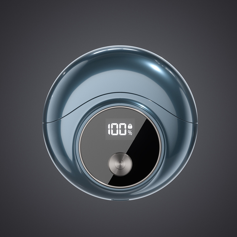 Električni brijač za muškarce, putni model, rotativna glava s dvije oštrice, mokro i suho brijanje, ugrađena baterija 500–800 mAh, vrijeme rada 40–60 minuta, vrijeme punjenja 1 sat, LED zaslon