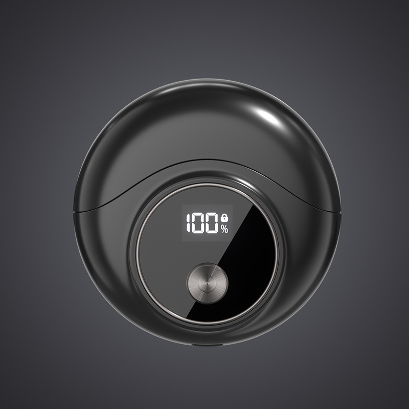 Električni brijač za muškarce, putni model, rotativna glava s dvije oštrice, mokro i suho brijanje, ugrađena baterija 500–800 mAh, vrijeme rada 40–60 minuta, vrijeme punjenja 1 sat, LED zaslon