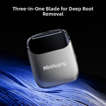 Minhuang električni brijač, 3-glava recipročna glava, motor bez četkica, trajanje 60+ minuta, 4 sata punjenja