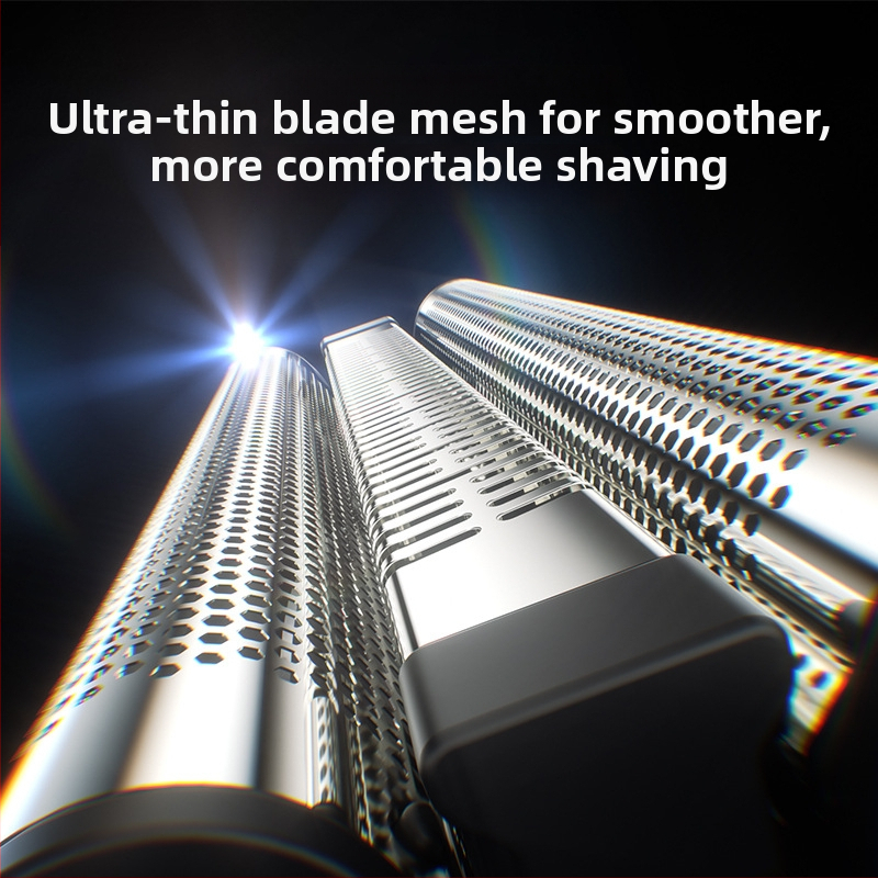 Minhuang električni brijač, 3-glava recipročna glava, motor bez četkica, trajanje 60+ minuta, 4 sata punjenja