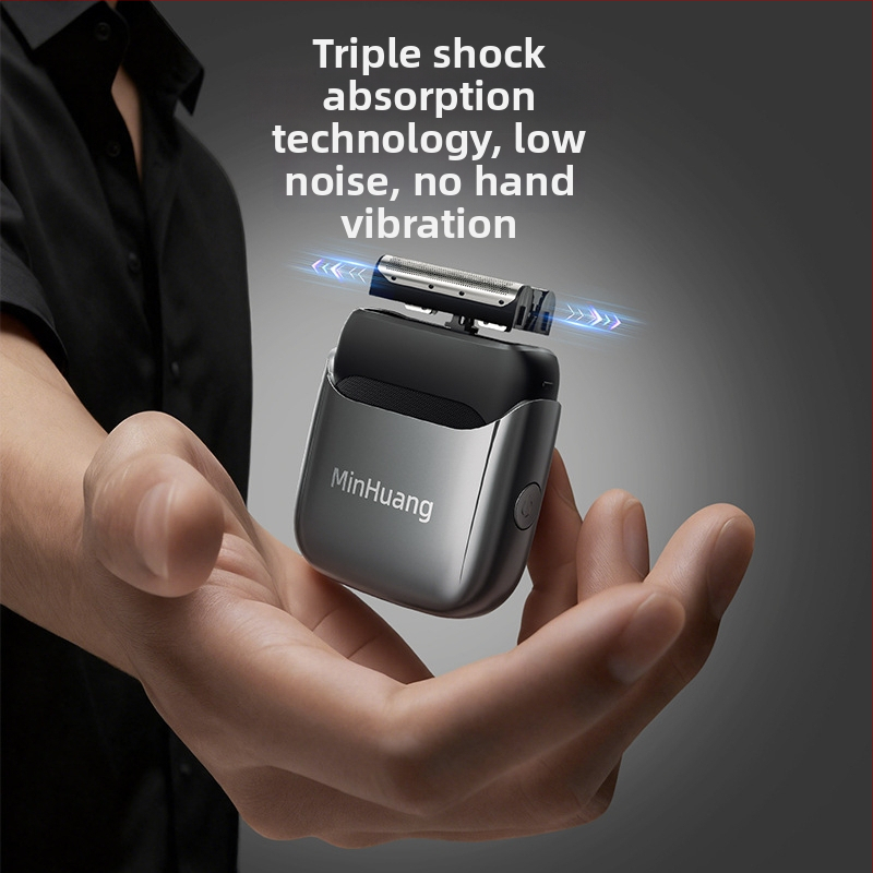 Minhuang električni brijač, 3-glava recipročna glava, motor bez četkica, trajanje 60+ minuta, 4 sata punjenja