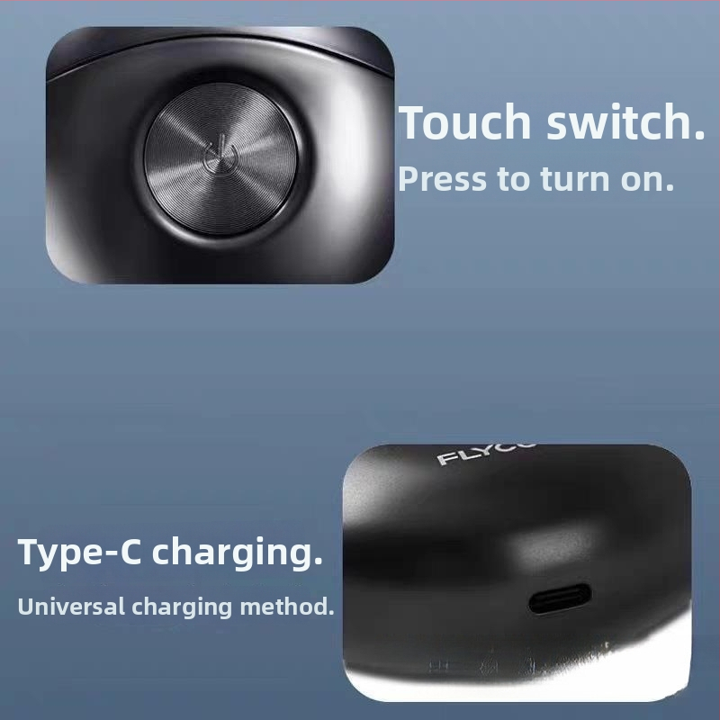 Feike 891 ručný holiaci strojček s otočnou dvojitou hlavou, umývateľný pre celé telo, darčekový set