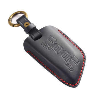 Hallmo husă pentru cheia BMW din piele naturală, lucrată manual