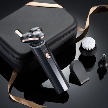 Aparat de ras electric Huawei Ai501 cu cap rotativ cu 3 lame; motor fără perii; baterie încorporată 800–1000 mAh; autonomie peste 60 de minute; gestionare prin aplicație