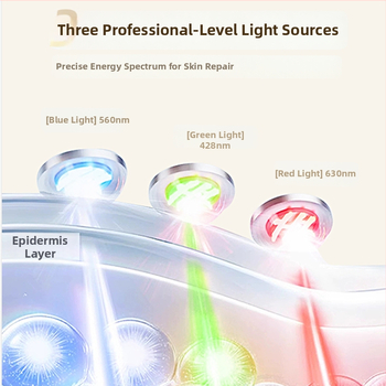 Kućni višenamjenski beauty uređaj s hidratacijom, fotonskom rejuvenacijom, terapijom bojom svjetla, IPX4 vodootpornost, ugrađena baterija 800–1000 mAh