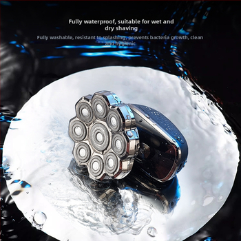 Električni brijač s LED zaslonom, vodootporan, plutajuća oštrica, ugrađena baterija 500-800 mAh, radno vrijeme više od 120 minuta