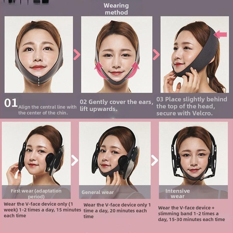 Ručná maska na zjemnenie tváre: zníženie maseteru, lícnych kostí a čeľuste, korekcia tvaru tváre do písmena V