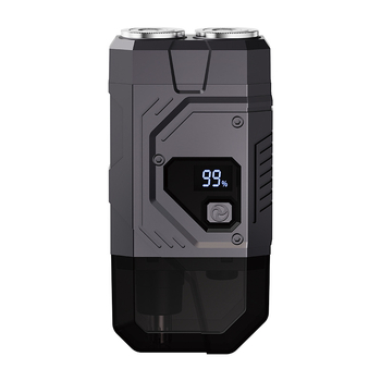 Mașină de ras electrică 2 în 1, cap dublu, portabilă, afișaj LED, cap rotativ cu 2 lame, motor fără perii, baterie încorporată 500–800 mAh, până la 30 de minute de utilizare