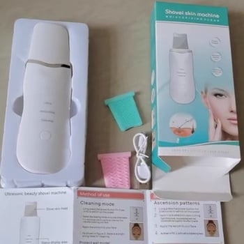 Ultrahangos arctisztító készülék arcra, hordozható, beépített 300–500 mAh akkumulátor, IPX0 besorolás, háztartási használatra