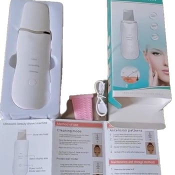 Ultrahangos arctisztító készülék arcra, hordozható, beépített 300–500 mAh akkumulátor, IPX0 besorolás, háztartási használatra