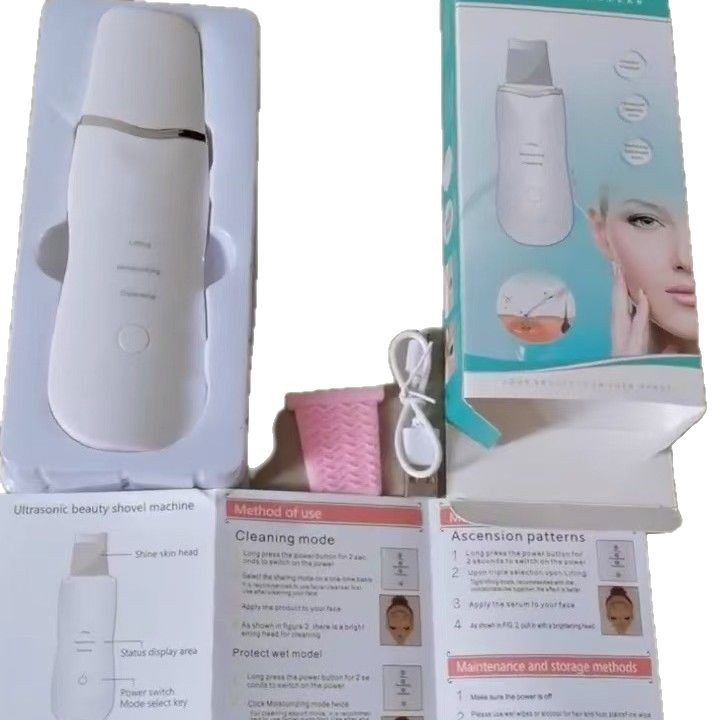 Ultrahangos arctisztító készülék arcra, hordozható, beépített 300–500 mAh akkumulátor, IPX0 besorolás, háztartási használatra