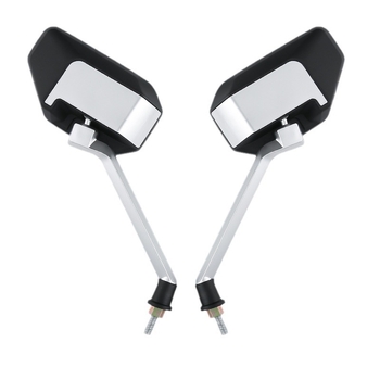 Oglindă retrovizoare pentru biciclete electrice și tricicluri, oglindă pătrată din ABS cu tijă metalică, model Reinforced wolf war model-8mm, montaj ortodontic, rezistență la șocuri ridicată