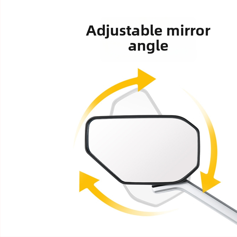 Oglindă retrovizoare pentru biciclete electrice și tricicluri, oglindă pătrată din ABS cu tijă metalică, model Reinforced wolf war model-8mm, montaj ortodontic, rezistență la șocuri ridicată