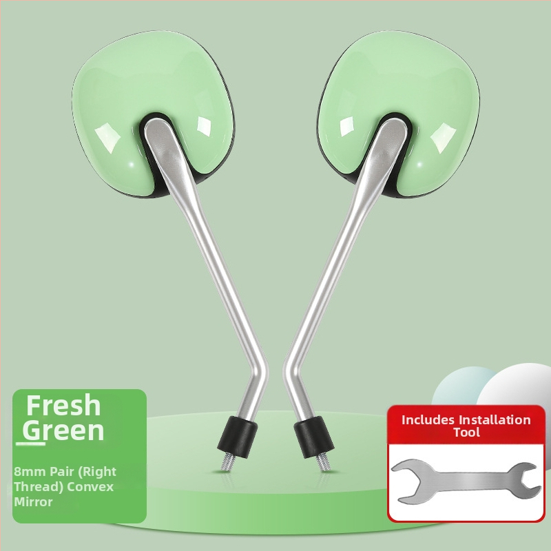 Oglindă retrovizoare pentru biciclete electrice și tricicluri, oglindă pătrată din ABS cu tijă metalică, model Reinforced wolf war model-8mm, montaj ortodontic, rezistență la șocuri ridicată