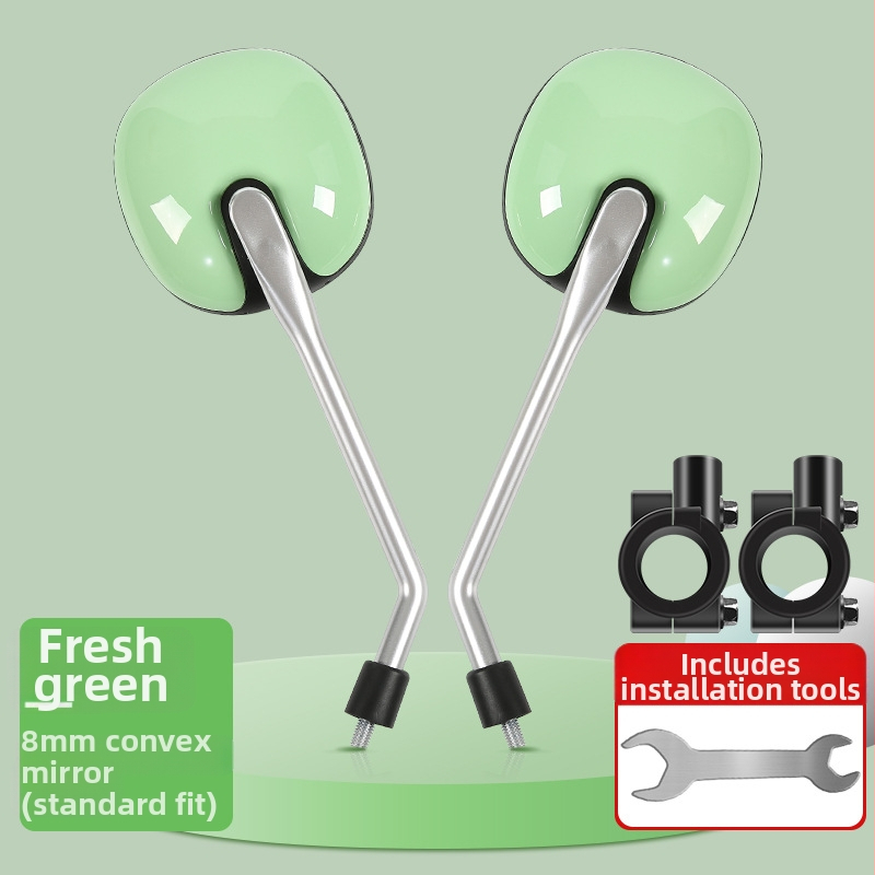 Oglindă retrovizoare pentru biciclete electrice și tricicluri, oglindă pătrată din ABS cu tijă metalică, model Reinforced wolf war model-8mm, montaj ortodontic, rezistență la șocuri ridicată