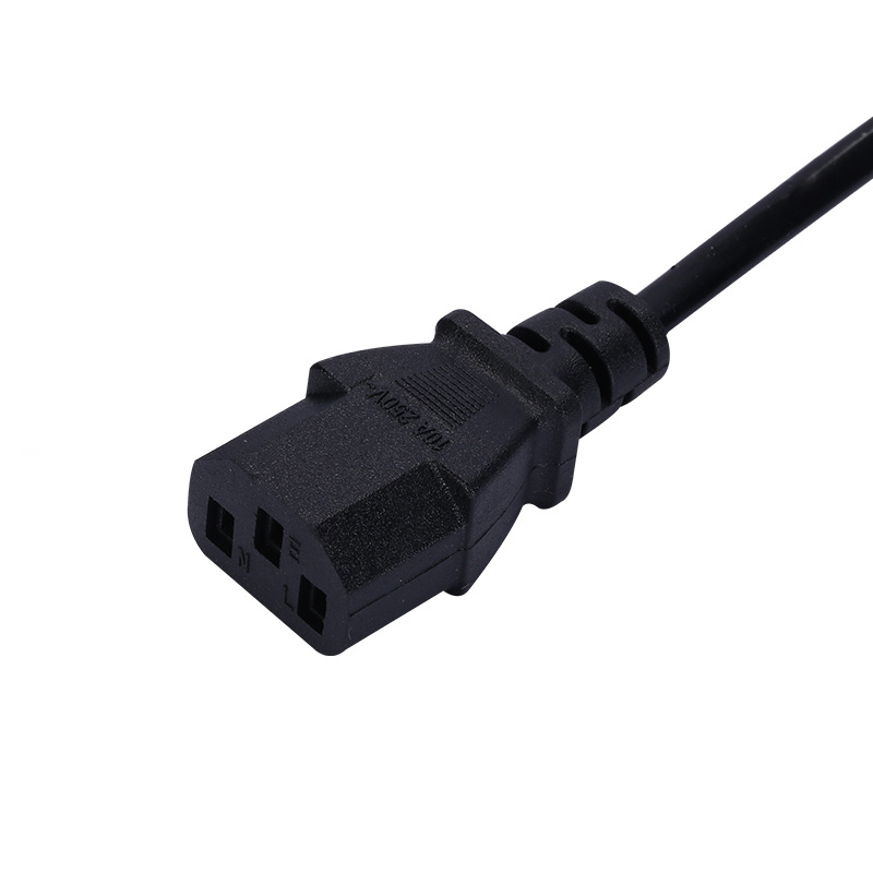 Napájací kábel s americkou zásuvkou s dvoma plochými kontaktmi pre monitory, projektory, tlačiarne a elektrické boxy na obed — TSL