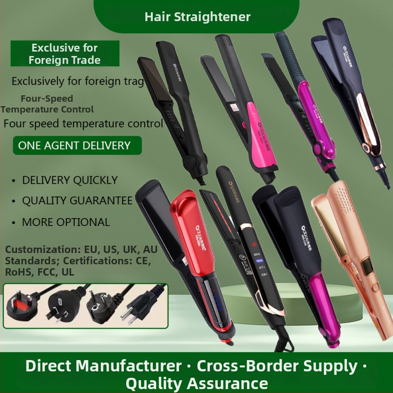 Dvojfukčný kulmovací a žehliaci prístroj na vlasy, 16–20 mm priemer trubičky, 110–220 V, 15–45 W, 10 úrovní teploty, mokré aj suché vlasy