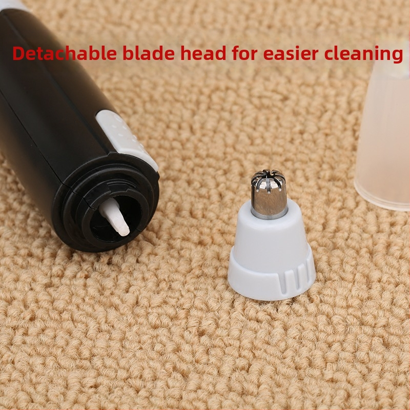 Trimer na nosné chĺpky - elektrický, batériový, omývateľný, s odnímateľnou hlavou ostrenia