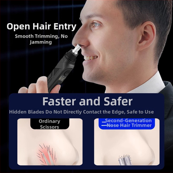 Trimmer na nosné chĺpky SD-22, nabíjateľný, s vstavanou batériou, umývateľná výmenná hlava, dlhá výdrž batérie