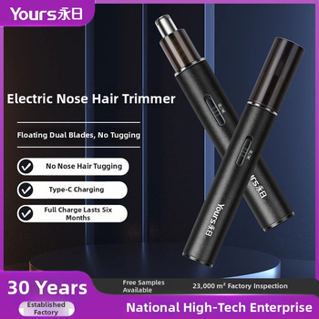 Elektrický zastrihávač nosových chĺpkov, nerezová oceľ, dobíjateľný, umývateľná hlavica, vstavaná batéria 100–300 mAh, výdrž batérie nad 15 dní