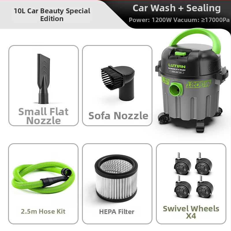 Ηλεκτρική σκούπα τύπου κάδο Green Field, 220V, 1400W, 1900Pa