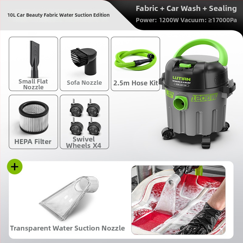 Ηλεκτρική σκούπα τύπου κάδο Green Field, 220V, 1400W, 1900Pa