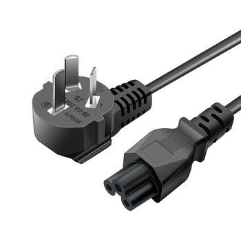 Захранващ кабел за лаптоп, чист меден проводник, CCC сертифициран, 3x0.75 mm², GB стандарт