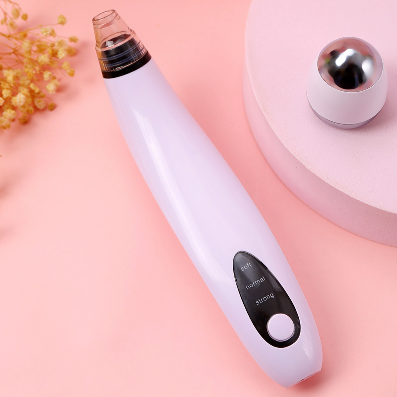 Fekete mitesszer eltávolító készülék, elektromos forgó üzemmóddal, modell SL0001, 3 sebesség, CE/FCC/ROHS tanúsítványok