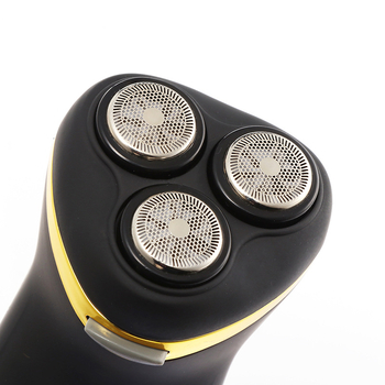 Lingke električni brijač s rotirajućom glavom s 3 oštrice, punjivi, vodootporan, maksimalna snaga 3 W, trajanje rada 45–60 minuta