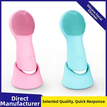 Elektrické silikonové zariadenie na čistenie tváre s vibračnou hlavou – čistenie pórov a čiernych bodiek