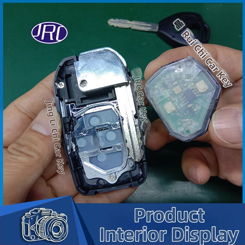 Skladaný kryt kľúča pre Toyota: Corolla, Camry, RAV4, Crown – model ft002, Jingruichi značka, bez diaľkového ovládania