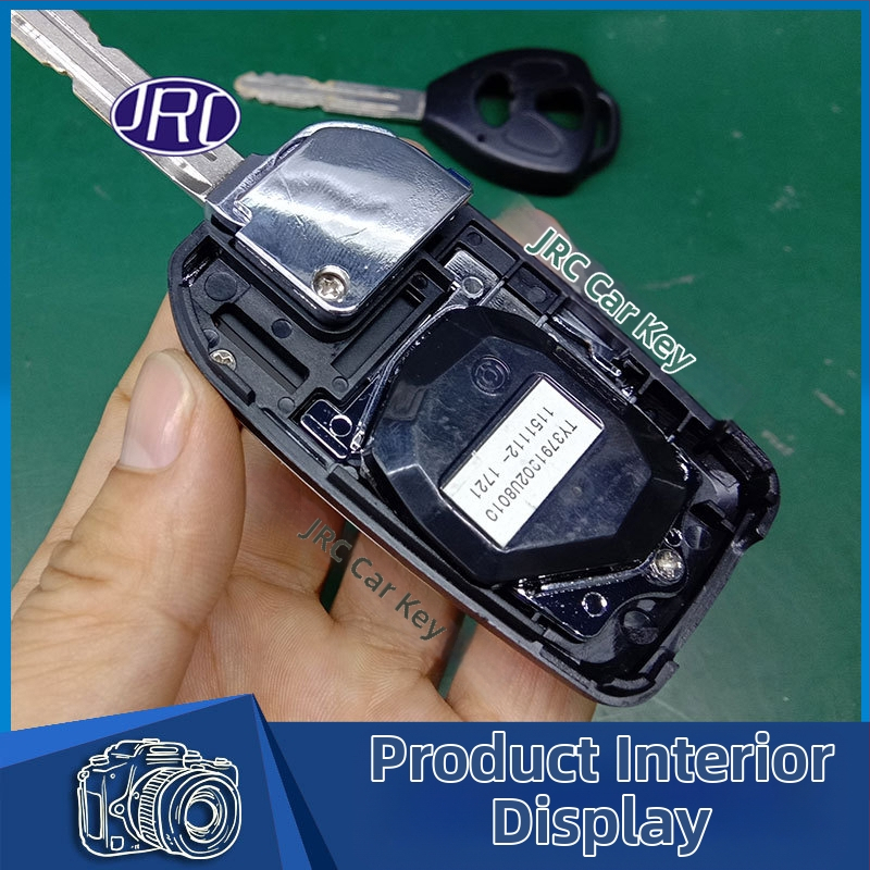 Skladaný kryt kľúča pre Toyota: Corolla, Camry, RAV4, Crown – model ft002, Jingruichi značka, bez diaľkového ovládania