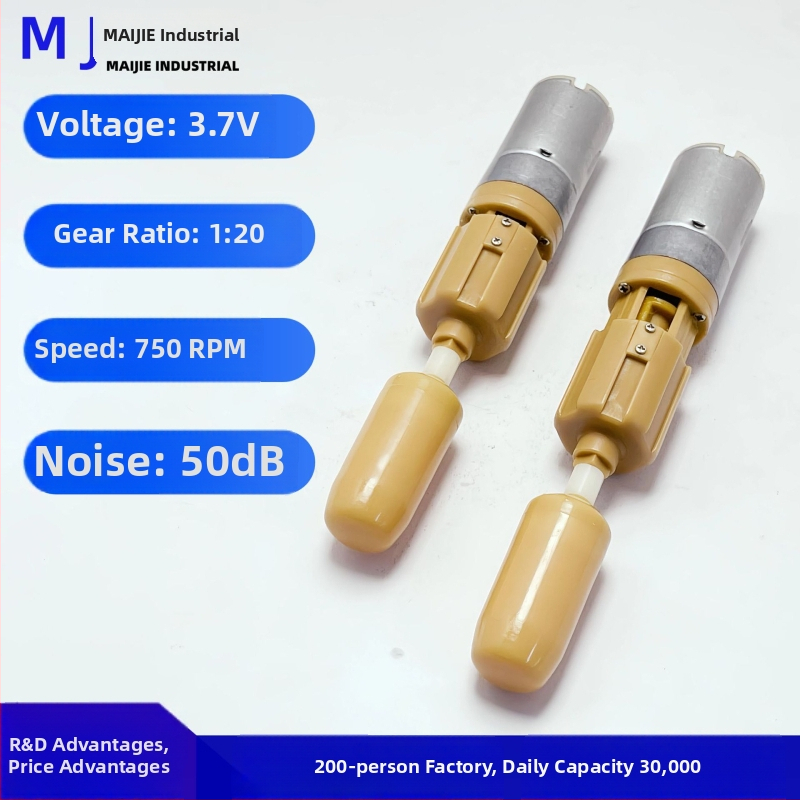 Mikro redukčný motor s teleskopickou prevodovkou, zdvih 8 mm, DC 3,7 V, 16000 ot./min, model MJ685-1
