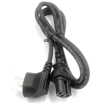 3-pin napajni kabel, kutni utikač, GB/T 2099.1, presjek 0.75/1.0/1.5 mm², PVC omot