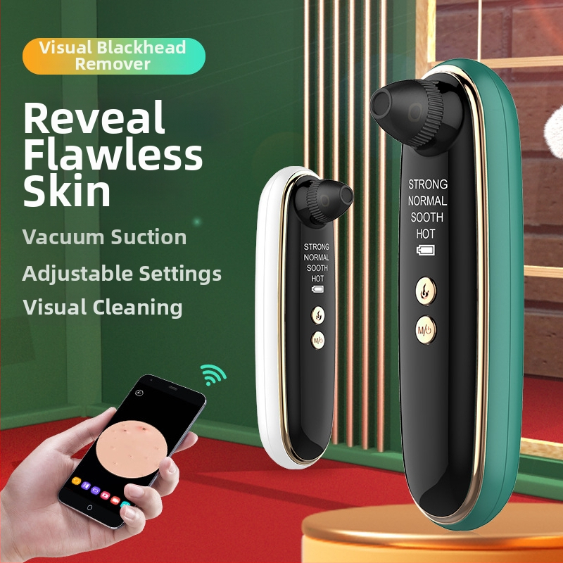 Elektromos arctisztító készülék mitesszerek szívására, 3 sebesség, ABS ház, modell 2046, 2023-as modell.