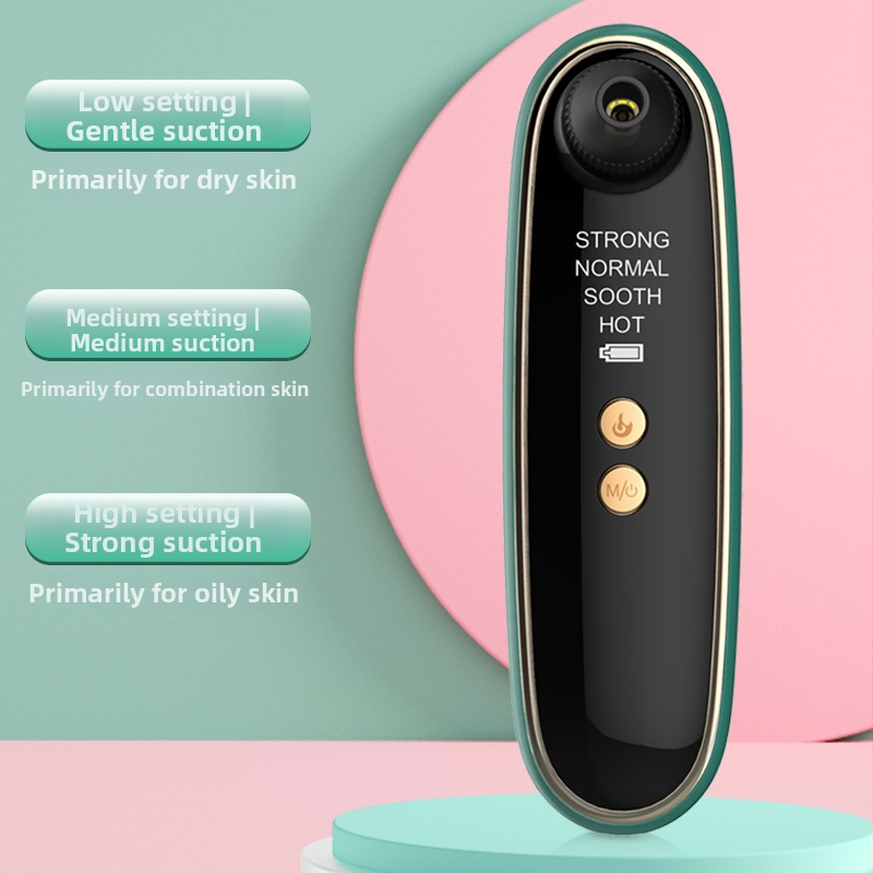 Elektromos arctisztító készülék mitesszerek szívására, 3 sebesség, ABS ház, modell 2046, 2023-as modell.