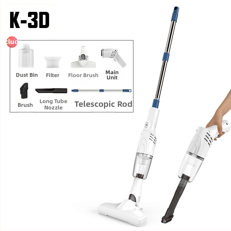 Prijenosni ručni usisavač za automobil i dom – 50W, usis 3100–4000 Pa, ugrađena baterija 1601–2000 mAh, trajanje rada 0–1 h