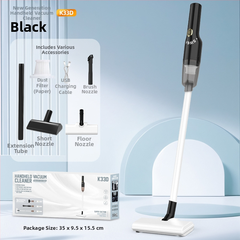 Prijenosni ručni usisavač za automobil i dom – 50W, usis 3100–4000 Pa, ugrađena baterija 1601–2000 mAh, trajanje rada 0–1 h
