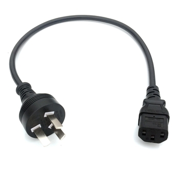 Napajajući kabel s dva utikača i tri utikača, PVC izolacija, IRAM certificiran, od E-JUN