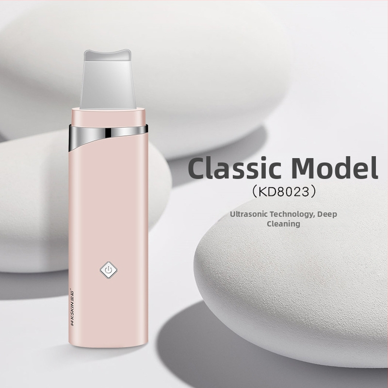 Ultrazvučni uređaj za čišćenje lica, prenosni, s ugrađenom baterijom 500–800 mAh, IPX1 vodootpornost, KD8023 – uklanjanje crnih točaka i čišćenje pora