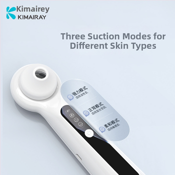 Domáce použitie ultrazvukového zariadenia na odsávanie čiernych škvŕn, model Blackhead suction meter, CE/ROHS, tretie nastavenie, ABS puzdro