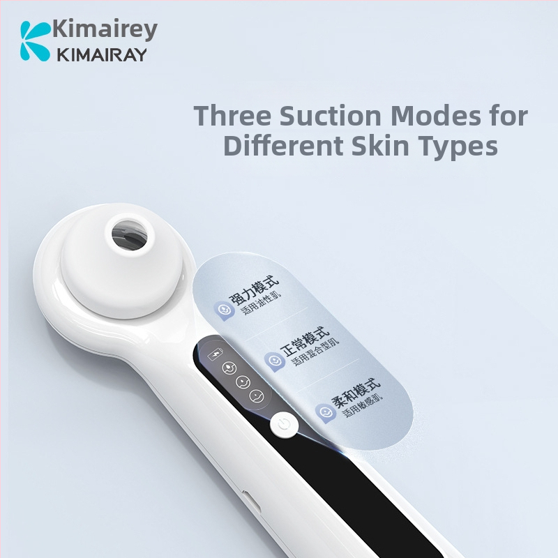 Domáce použitie ultrazvukového zariadenia na odsávanie čiernych škvŕn, model Blackhead suction meter, CE/ROHS, tretie nastavenie, ABS puzdro