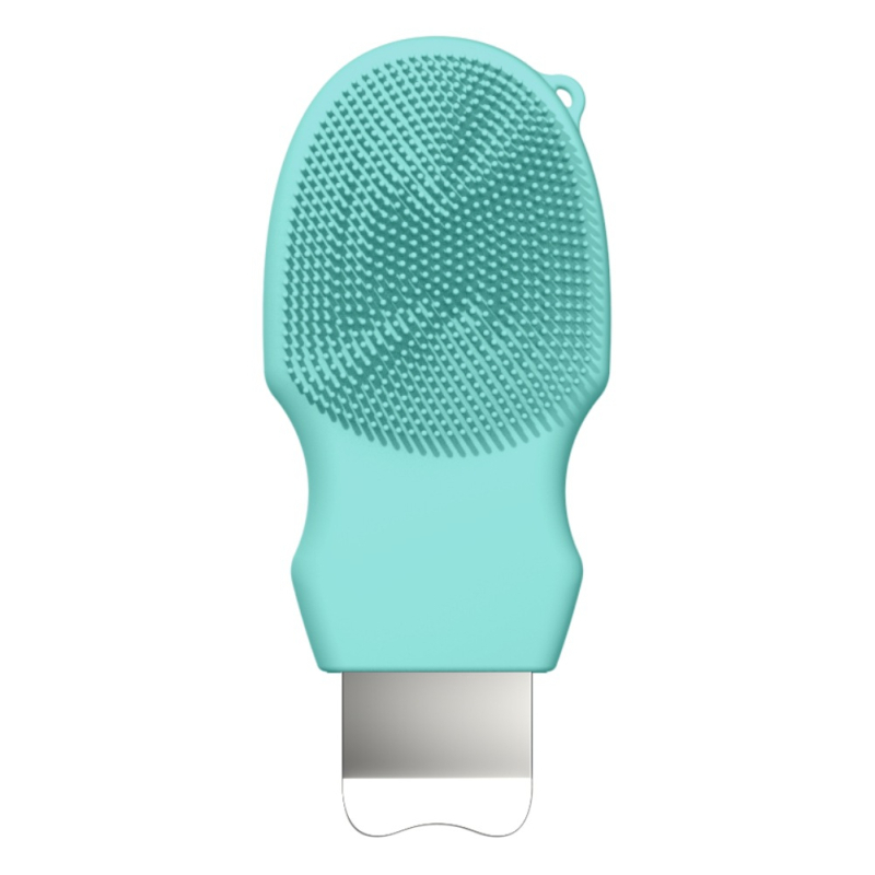 Мини шпатула за черни точки и силиконова лицева четка за почистване на порите — модел J501, физическа адсорбция, ръчно управление, корпус силикон + неръждаема стомана, тегло 35 g