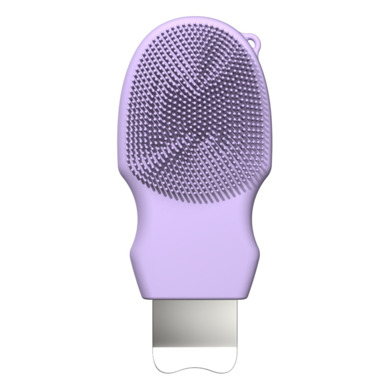 Мини шпатула за черни точки и силиконова лицева четка за почистване на порите — модел J501, физическа адсорбция, ръчно управление, корпус силикон + неръждаема стомана, тегло 35 g