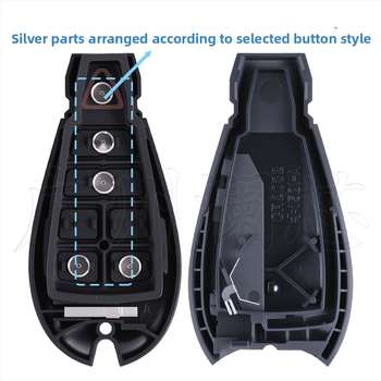 Polovične inteligentný diaľkový kľúč pre Jeep Chrysler Dodge M3N5WY783X, ID46 čip, 433MHz, plastový kryt, 3-7 tlačidiel