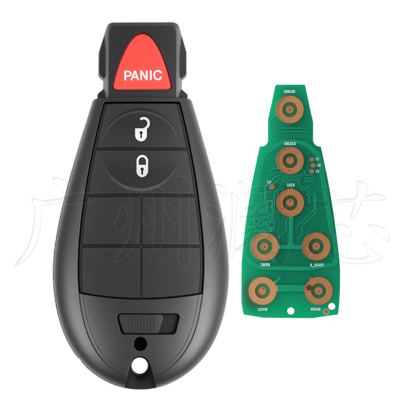 Poluinteligentni daljinski ključ za Jeep Chrysler Dodge M3N5WY783X, ID46 čip, 433MHz, plastično kućište, 3-7 tipki