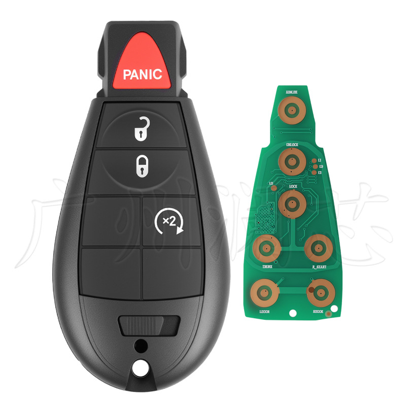 Poluinteligentni daljinski ključ za Jeep Chrysler Dodge M3N5WY783X, ID46 čip, 433MHz, plastično kućište, 3-7 tipki