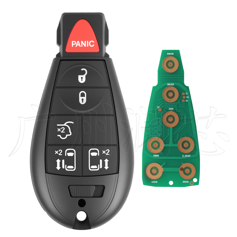 Poluinteligentni daljinski ključ za Jeep Chrysler Dodge M3N5WY783X, ID46 čip, 433MHz, plastično kućište, 3-7 tipki